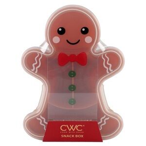 NWT Cook With Color Small Gingerbread Man Snack Box